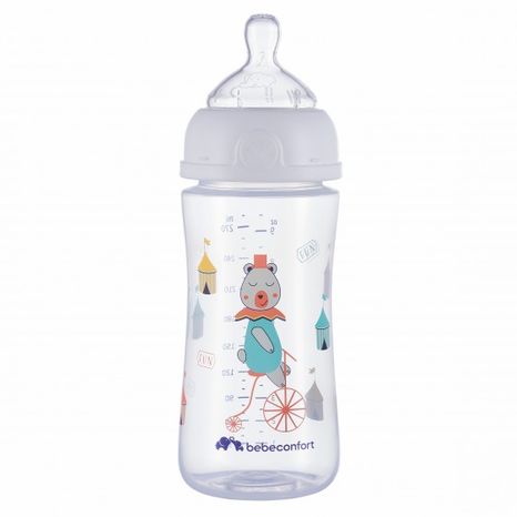 Bebeconfort dojčenská fľaša emotion 270ml (0-12m) white