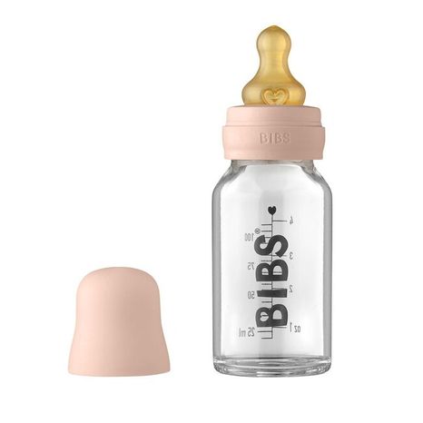 BIBS Baby Bottle sklenená fľaša 110 ml - Blush