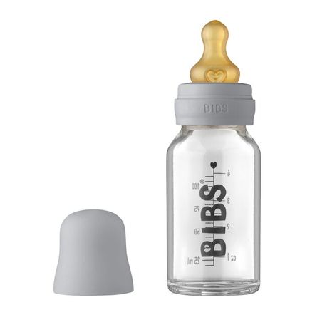 BIBS Baby Bottle sklenená fľaša 110 ml - Cloud