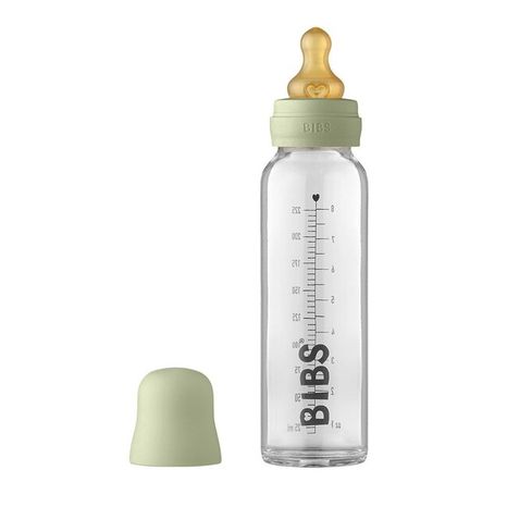 BIBS Baby Bottle sklenená fľaša 225 ml - Sage