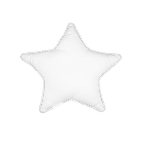 Dekoratívny vankúš Boho Mini Hviezda - Biely