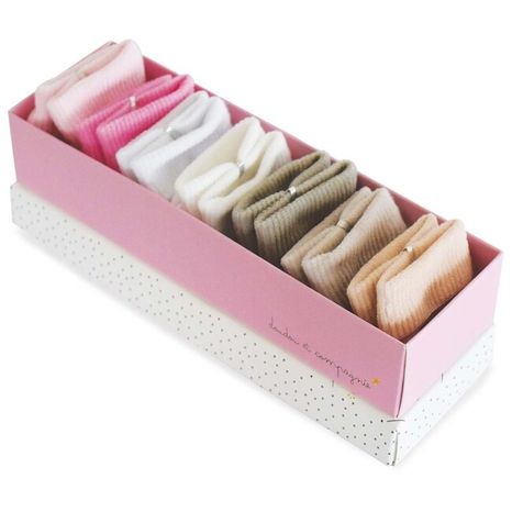 Doudou et Compagnie Set ponožiek v krabičke 0-6 m ružové