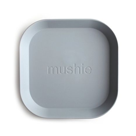 Mushie hranatý tanier 2 ks - Cloud
