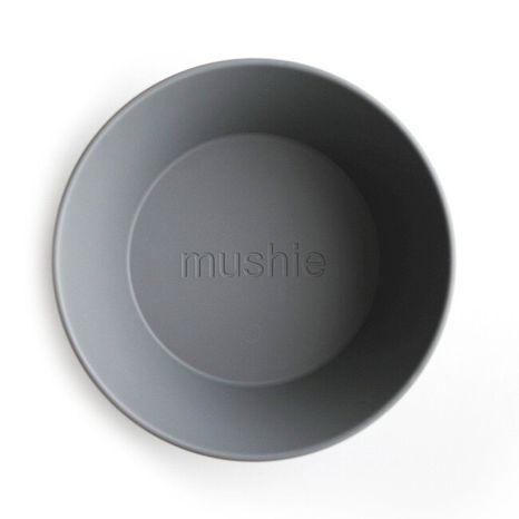 Mushie okrúhla miska 2 ks - Smoke
