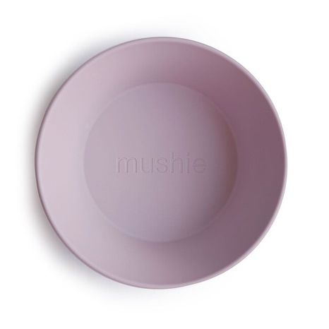 Mushie okrúhla miska 2 ks - Soft Lilac