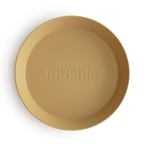 Mushie okrúhly tanier 2 ks - Mustard