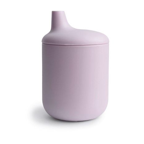 Mushie silikónový pohárik s náustkom - Soft Lilac